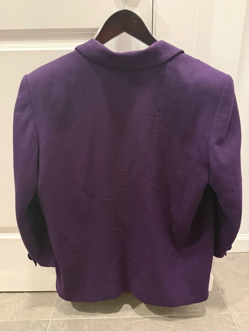 Christian Dior Double Breasted eggplant elegant jacket